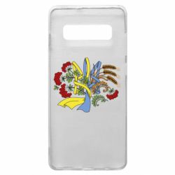Чохол для Samsung S10+ Герб колоски і калина - PrintSalon