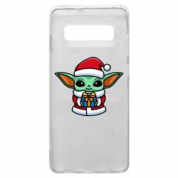 Чехол для Samsung S10+ Grogu Santa Claus - PrintSalon