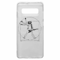 Чехол для Samsung S10+ Guitarist Da Vinci - PrintSalon
