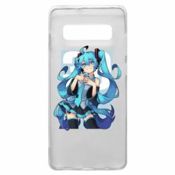 Чехол для Samsung S10+ Hatsune Miku art - PrintSalon