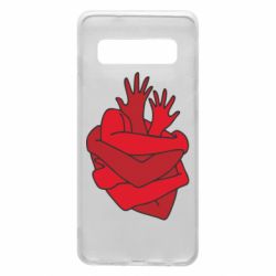 Чехол для Samsung S10 Heart out of hands - PrintSalon