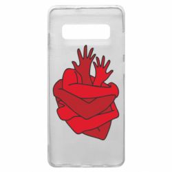 Чехол для Samsung S10+ Heart out of hands - PrintSalon