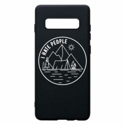 Чехол для Samsung S10+ I hate people - camper - PrintSalon