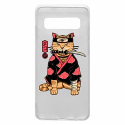 Чехол для Samsung S10 Japanese Akatsuki cat - PrintSalon