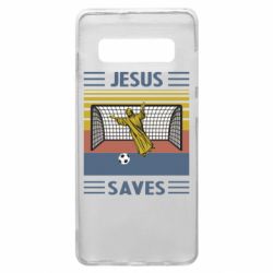Чехол для Samsung S10+ Jesus will save - PrintSalon
