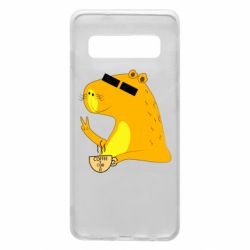 Чехол для Samsung S10 Капибара Программист - PrintSalon