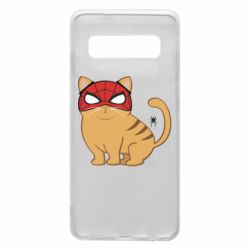 Чехол для Samsung S10 Кот паук - PrintSalon