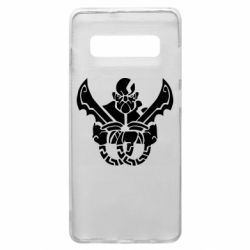 Чехол для Samsung S10+ Kratos silhouette - PrintSalon