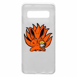Чехол для Samsung S10 Kurama And Naruto - PrintSalon