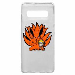 Чехол для Samsung S10+ Kurama And Naruto - PrintSalon
