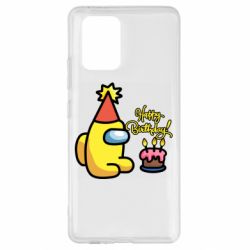 Чохол для Samsung S10 Lite Among Us Happy Birthday - PrintSalon