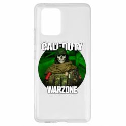 Чехол для Samsung S10 Lite Call of duty Warzone ghost green background - PrintSalon