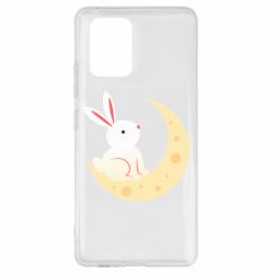 Чехол для Samsung S10 Lite Cute rabbit on the moon - PrintSalon