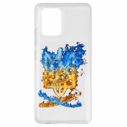 Чехол для Samsung S10 Lite Горящий гербу Украины - PrintSalon