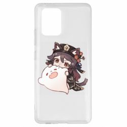 Чехол для Samsung S10 Lite Hu Tao cat - PrintSalon