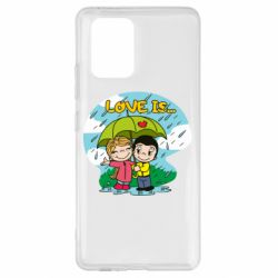 Чехол для Samsung S10 Lite Love is ... in the rain - PrintSalon