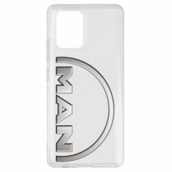 Чехол для Samsung S10 Lite Man metallic logo - PrintSalon