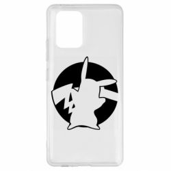 Чехол для Samsung S10 Lite Pikachu silhouette - PrintSalon