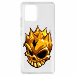 Чехол для Samsung S10 Lite Standoff - Gold Skull - PrintSalon