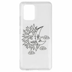 Чехол для Samsung S10 Lite Sun and Moon faces - PrintSalon