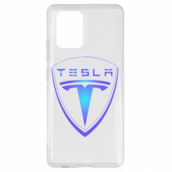 Чехол для Samsung S10 Lite Tesla logo gradient - PrintSalon