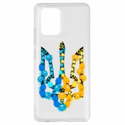Чохол для Samsung S10 Lite Тризуб квіти Україна - PrintSalon