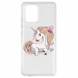 Чехол для Samsung S10 Lite Unicorn with bow tie - PrintSalon