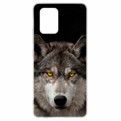 Чохол для Samsung S10 Lite Wolf with yellow eyes - PrintSalon