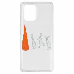 Чехол для Samsung S10 Lite Зайцы возле морковки - PrintSalon