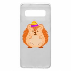 Чехол для Samsung S10 Little hedgehog in a hat - PrintSalon