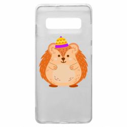 Чехол для Samsung S10+ Little hedgehog in a hat - PrintSalon