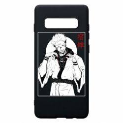 Чехол для Samsung S10+ Магическая битва аниме