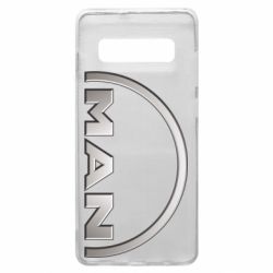 Чехол для Samsung S10+ Man metallic logo - PrintSalon