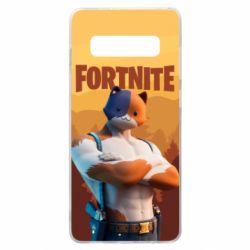 Чехол для Samsung S10+ Meowscles and logo - PrintSalon