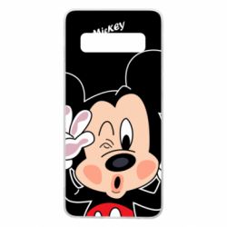 Чехол для Samsung S10 Mickey Kiss - PrintSalon