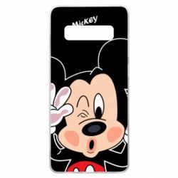 Чехол для Samsung S10+ Mickey Kiss - PrintSalon