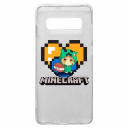 Чохол для Samsung S10+ Minecraft Girl - PrintSalon