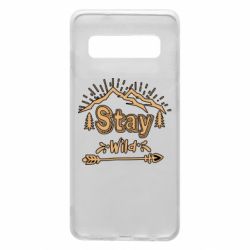 Чехол для Samsung S10 Mountains - Stay Wild - PrintSalon