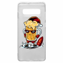Чехол для Samsung S10+ New Year's beer - PrintSalon