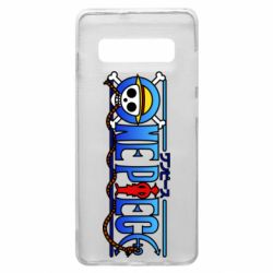 Чехол для Samsung S10+ One Piece Logo Skull - PrintSalon