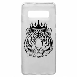 Чехол для Samsung S10+ Папа-Тигр - PrintSalon