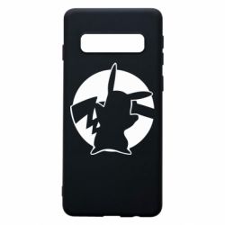 Чехол для Samsung S10 Pikachu silhouette