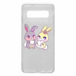 Чехол для Samsung S10 Rabbits In Love - PrintSalon