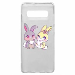 Чехол для Samsung S10+ Rabbits In Love - PrintSalon
