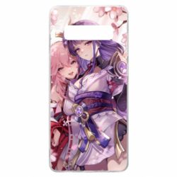 Чехол для Samsung S10+ Райден и Яе Мико - PrintSalon