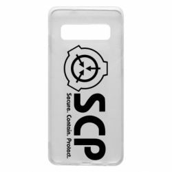 Чохол для Samsung S10 SCP logo text - PrintSalon