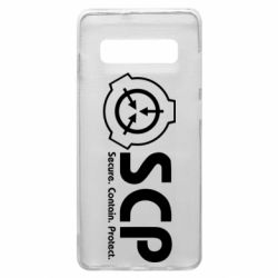 Чохол для Samsung S10+ SCP logo text - PrintSalon