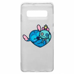 Чехол для Samsung S10+ Стич с куклой - PrintSalon