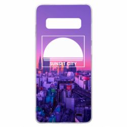Чохол для Samsung S10+ Sunset city - PrintSalon