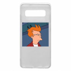 Чехол для Samsung S10 Suspicious Fry - PrintSalon
